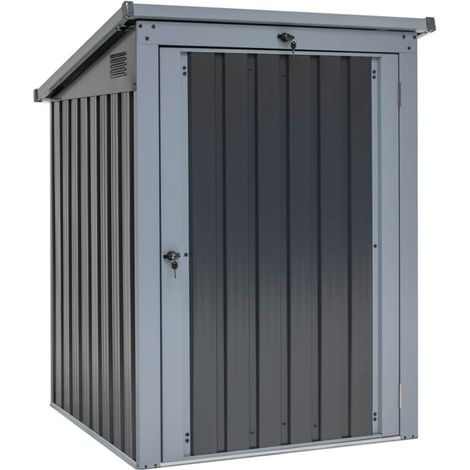Westmann Stahl Mülltonnenbox und Gerätebox Anthrazit 101x104x134 cm (1/5)