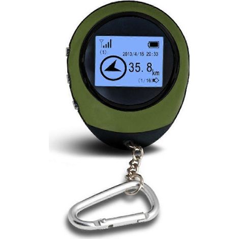 Mini traceur GPS avec navigation par satellite pour le tourisme forestier, la randonnée, la navigation de poche, la localisation et l'enregistrement, accessoires pour moto, vélo et voiture. (1/5)