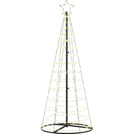 Árbol de Navidad LED con 390 LED Cálido 250 cm Hierro vidaXL (1/5)