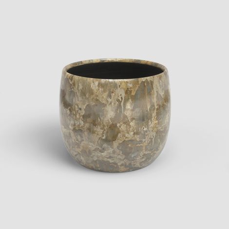 Artevasi Übertopf Callisto Keramik Ø 26 x 24 cm goldgrün (1/2)