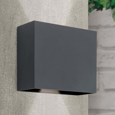 [GEBRAUCHT] B-Ware LED Außenwandleuchte Akzent anthrazit 2 x 6W IP65 Wandlampe Leuchte 580 Lumen (1/2)