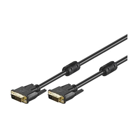 MANHATTAN Cavo DVI digitale Dual Link (DVI-D) con ferrite 5 mt.