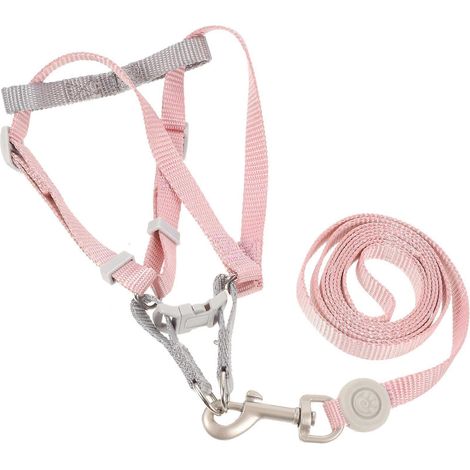Conjunto de arnés y correa ajustables para cachorros, 2 unidades, colores surtidos, poliéster. (1/5)