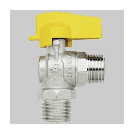 RUBINETTO A SQUADRO GAS M/M 1/2 1/2 F.I.V.