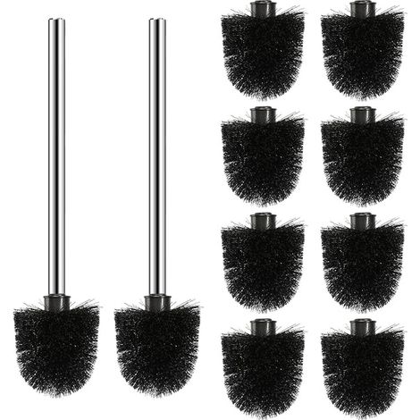 Toilet Brush Heads Handles Stainless Steel Toilet Brush Diameter Toilet Brush Cleaning Toilet Bathroom (1/4)