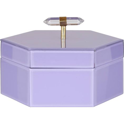 Boîte de rangement élégante violette - Violet pastel élégant (1/5)