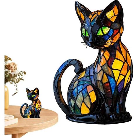 Katzenlampe, LED-Katzen-Nachtlicht mit USB-Anschluss, Katzen-Nachtlicht für die Schlafzimmerdekoration, Geschenk für Katzenliebhaber (1/5)