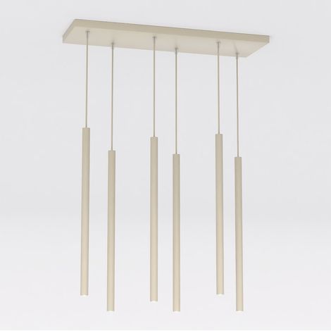 Lampada a sospensione SELTER in acciaio beige