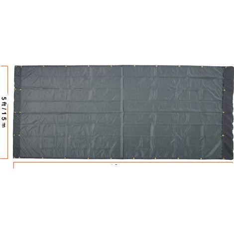 Bâche pour camion benne, enduite de PVC, bords renforcés, 5 x 14 ft (1/2)