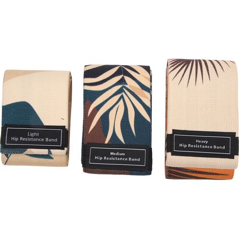 Bandes élastiques de résistance pour exercices (lot de 3) : bandes antidérapantes haute résilience pour femmes et hommes. (1/5)