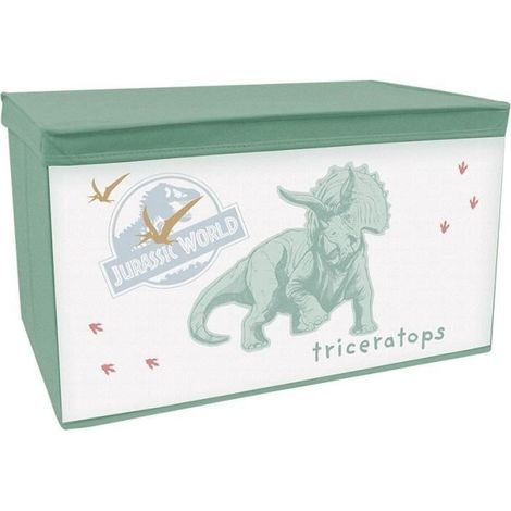 FUN HOUSE Jurrasic World Coffre a jouets dinosaures - Pliable - 55,5 x 34,5 x 34 cm - Pour enfant (1/2)