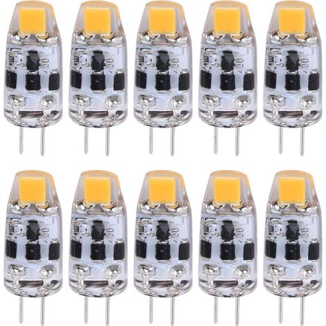Ampoule LED G4 2W Équivalente 20W Halogène Blanc Chaud 12V-24V AC/DC Lot de 10 Pièces (1/4)