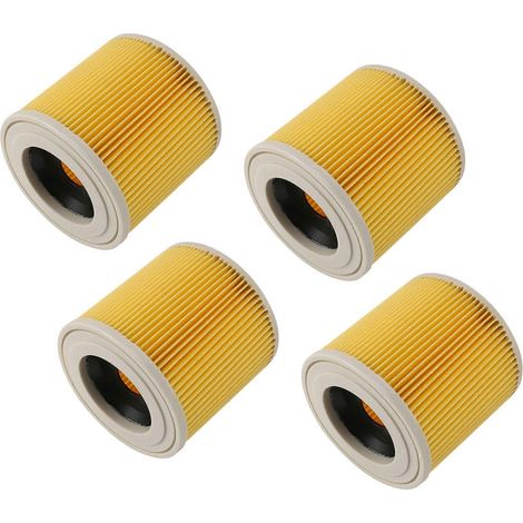Lot de 4 sacs filtrants de rechange de haute qualité pour aspirateurs Kärcher (pièces détachées pour modèles WD2250, WD3.200, MV2, MV3 et WD3). (1/5)