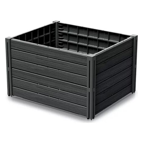 PROSPERPLAST WARZYWNIAK-RABATA OGRODOWA BASE PLANET 75,6x61,8x46cm ANTRACYT
