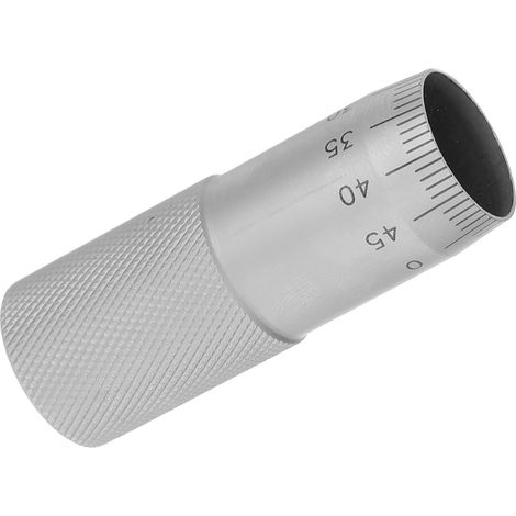 Accessoire Micromètre Extérieur en Acier Argenté Manchon à Échelle Micrométrique, Ajustement sans Effort pour Environnement de Mesure et Étalonnage Précis (1/5)