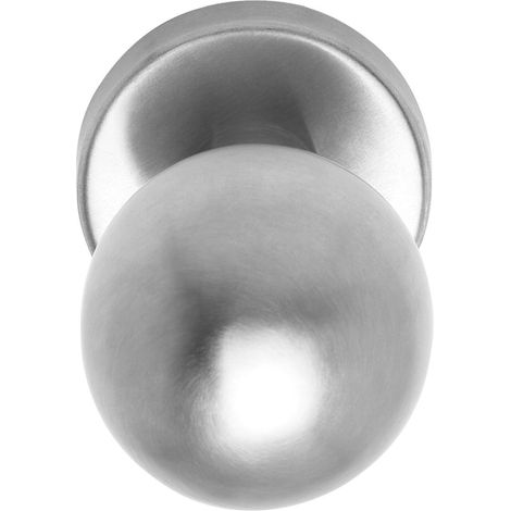 Kugelknopf Wechselgarniturknopf rund ø55mm Edelstahl matt gebürstet Türknopf