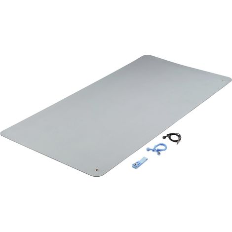 TRU COMPONENTS TC-12356308 ESD-Matten-Set Grau (L x B x H) 1190 x 590 x 2 mm  1 Set