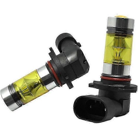 Nuevo kit de 2 bombillas LED 9005 H10 9145 3000K amarillas de 100W para faros delanteros y antiniebla (（）) (1/4)