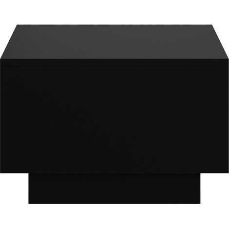Mesa de centro Goodyear 133, Negro, 40x60x60cm, Diámetro: 0, Aglomerado laminado, Angular