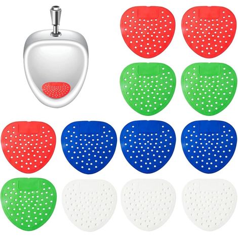 Ecrans pour Urinoir Pour les Toilettes des centres Commerciaux 12 unités Pastilles Urinoir Insert (1/5)