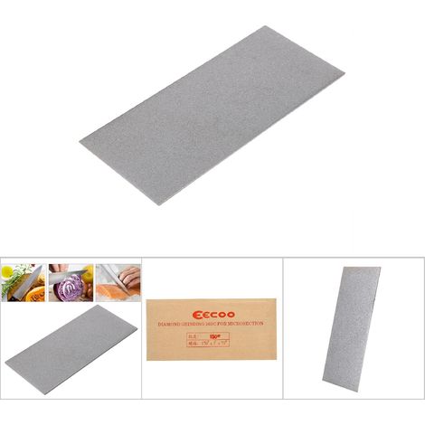 Piedra de afilar rectangular de diamante para herramientas y cuchillos – grano 150, superficie pulida – 17 x 7,5 cm – material robusto – 13 granos disponibles (1/5)