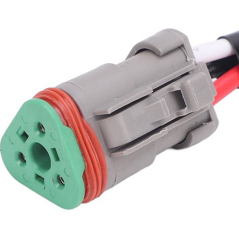 Conector eléctrico DT de 3 pines resistente al agua para coche, camión y barco, con par de apriete y enchufe hembra. (1/5)