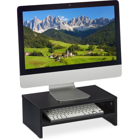 Soporte de monitor negro