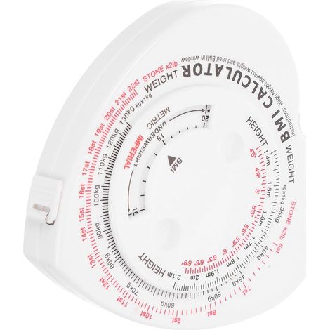 Mètre ruban corporel 1,5m plastique rétractable, pour fitness (1/5)
