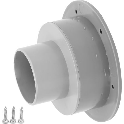 Salida de aire acondicionado de 100/76/47 mm, redonda, fabricada en ABS gris, universal para autocaravanas, barcos, autobuses y coches. (1/5)