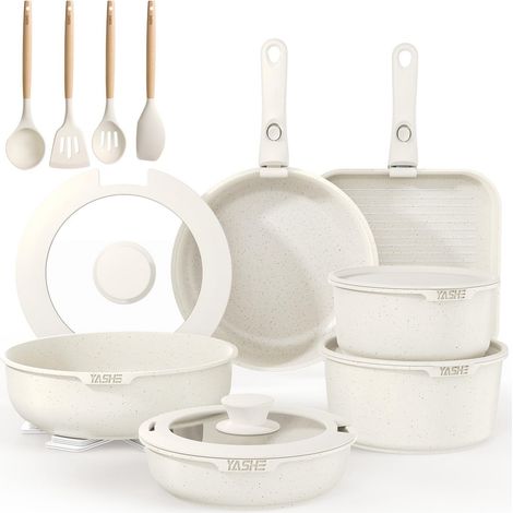 Batterie de cuisine 21 pièces, sans PFOA