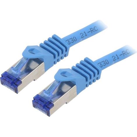 Cordon de raccordement S-FTP Cat.6a bleu - 5m