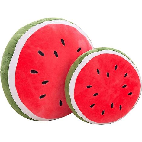 Coussin Pastèque Moelleux, Peluche Pastèque Douce et Confortable, Jouet Câlin pour Enfants, Cadeau Original, Tissu Ultra-Doux, Taille Unique (1/5)
