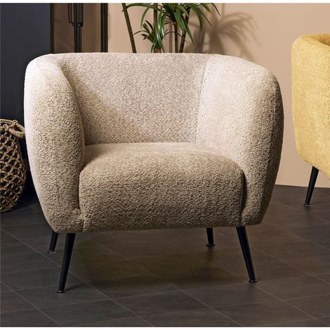 Buster Soft Curl Vison Sessel 81X74X70 Cm (1/3)