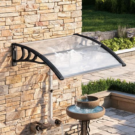 Store banne noir en plastique 100 x 75 x 23 cm (1/5)