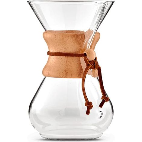 Cafetiere Verre Filtration - Verre Borosilicate 1000 ml - Pour-Over avec Couvercle - Usage Maison Bureau - 1 Pièce