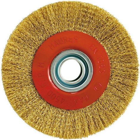 Spazzola circolare 100 x 17 mm fili acciaio 0,3 mm 86516 MAURER