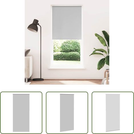 Lichtdurchlässigkeit -  Verdunkelungsrollo 104,4 x 230 cm, Stoffbreite 100 cm, grau (1/5)
