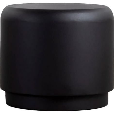 ORION91 Mesa Auxiliar o Taburete REDONDO de metal Ø50cm x 43,5cm Alto Color Negro  Mate - SpazioLuzio