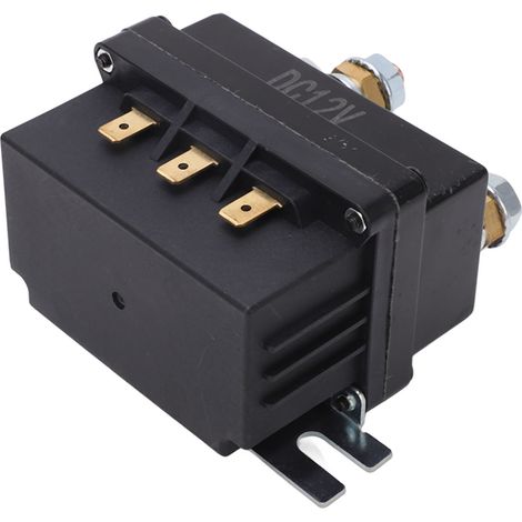 Contacteur 12V à bobine en laiton, relais treuil, pièce électronique auto, accessoire de commande pour véhicule (1/5)
