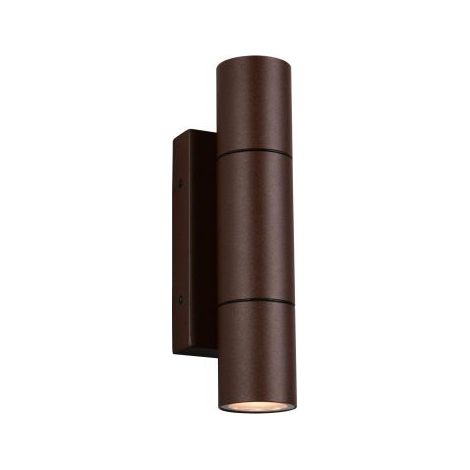Trio Lighting Aplique exterior YAMUNA redondo 2xGU10 (No Incl.) IP65 23cm Ø7,5cm óxido/blanco/antracita (1/5)