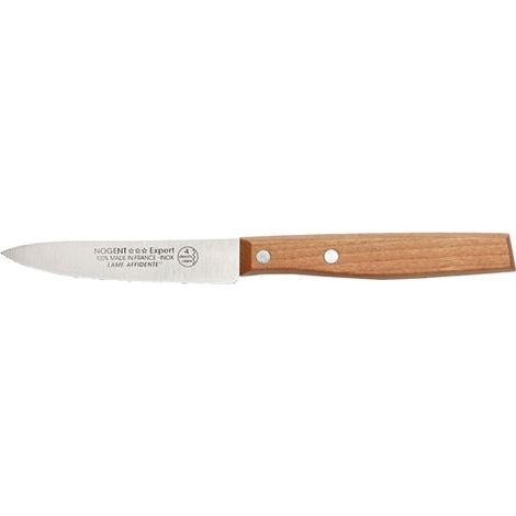 Couteau D'office Nogent Cerisier Lame Tranchante, Manche Bois De Cerisier Ergonomique - Nogent