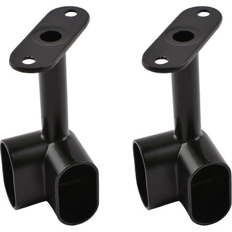 90 supports ovales d'angle pour tringle de penderie, accessoires de penderie robustes, bride pour rail de suspension (1/5)