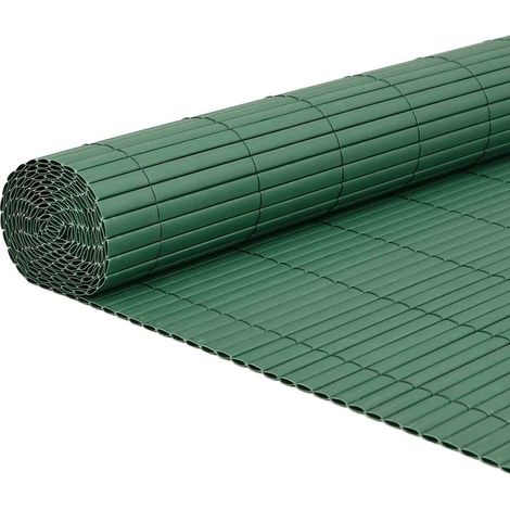 Clôture de jardin double face verte 1,8 x 3 m PVC vidaXL