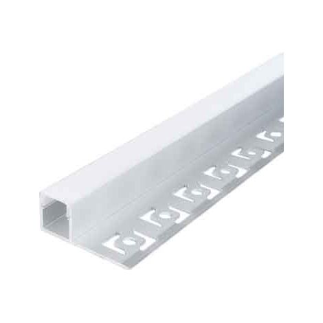 Canalina per Strip LED 5111 12,1 x 13 x 3 mm Larghezza Interna Barra 2 Mt (1/2)