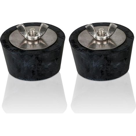 Bouchons antigel pour l'hiver, accessoires antigel pour piscine, accessoires de piscine en acier inoxydable. (Lot de 2) (1/3)