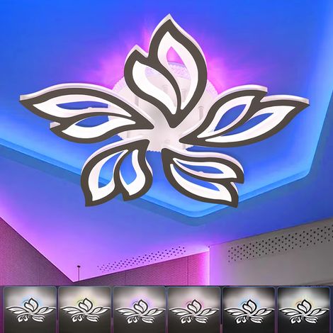 Plafonnier LED 54W – RVB – Télécommande – Arrière coloré – Dimmable