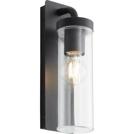 AOSTA - BRILLIANT - Frosted black - Metal/plastic - E27 1x25W outdoor wall light (1/5)