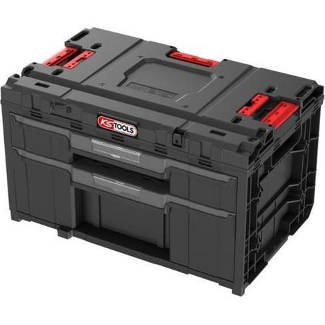 Cassetta degli attrezzi - KS TOOLS - 850.0385F - 2 cassetti - Sistemazione modulare - Stagna