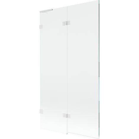 Paroi de baignoire Mexen Lunar L à 2 panneaux gauche 100 x 150 cm, transparent, blanc - 897L-100-100-20-00-L (1/5)