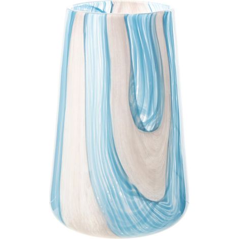 Photophore Design en Verre "Quinton" 30cm Bleu (1/2)